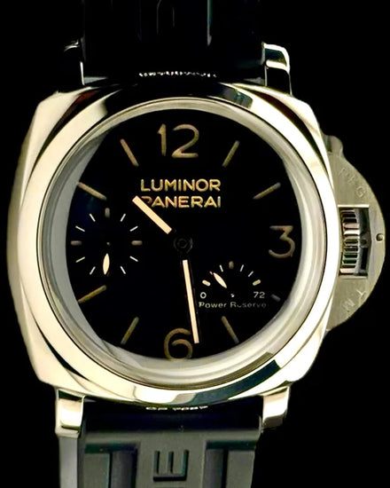 No Reserve - 2018 Panerai Luminor 1950 3 Days 47MM Black Dial Rubber Strap (PAM00423)