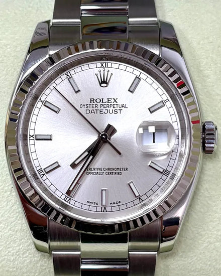 Rolex Datejust 36MM Silver Dial Oyster Bracelet (116234)