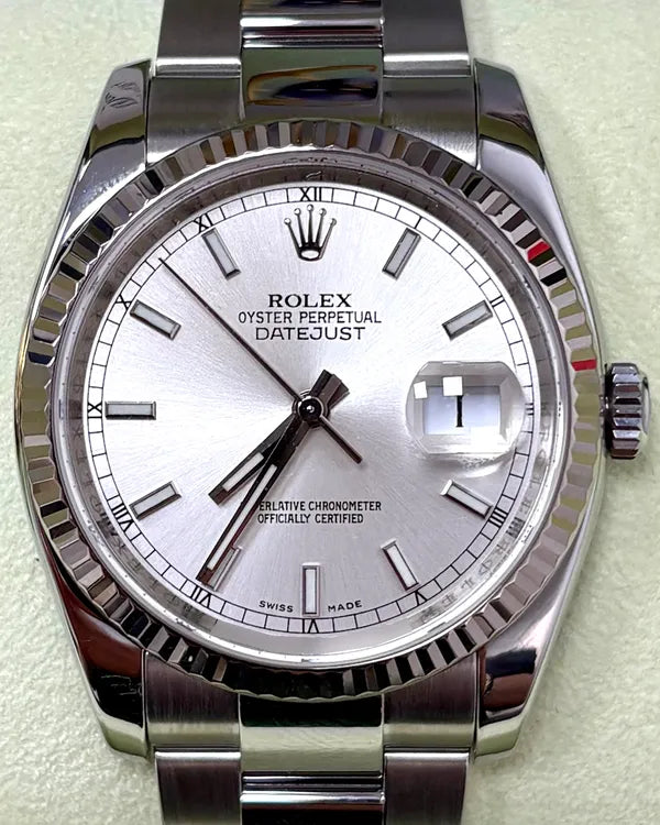 Rolex Datejust 36MM Silver Dial Oyster Bracelet (116234)