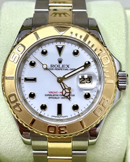2007 Rolex Yacht-Master 40MM White Dial Two-Tone Oyster Bracelet (16623)