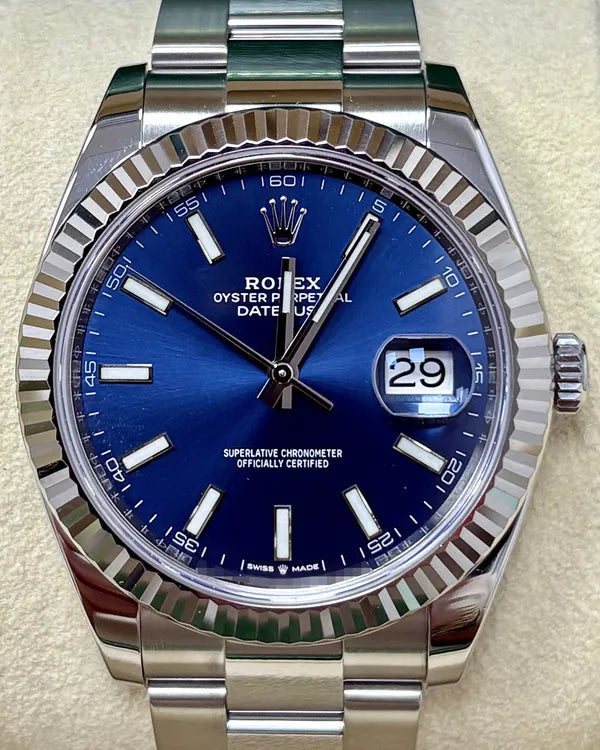 2018 Rolex Datejust 41MM Blue Dial Oyster Bracelet (126334)