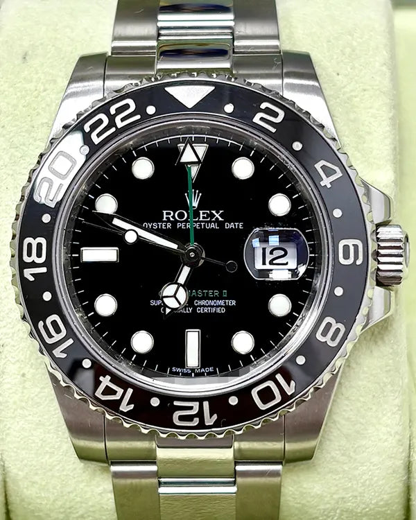 Rolex GMT-Master II 40MM Black Dial Oyster Bracelet (116710LN)