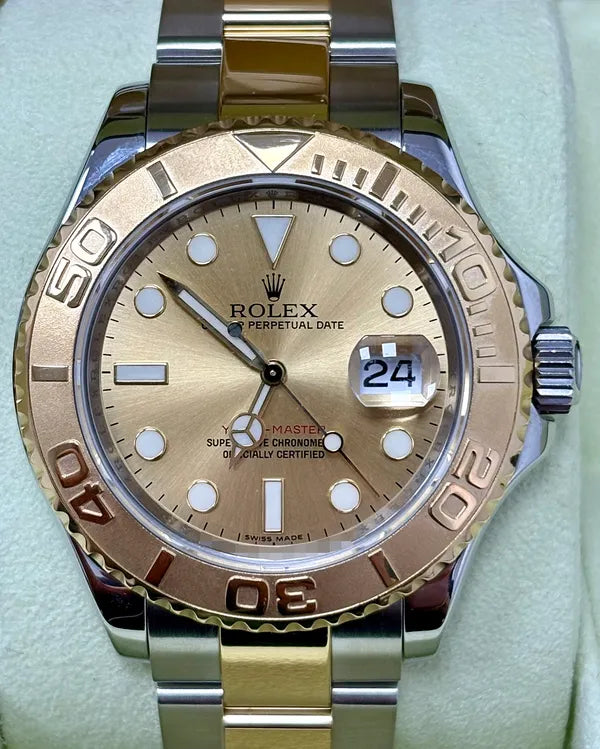 2008 (V Serial) Rolex Yacht-Master 40MM Champagne Dial Two-Tone Oyster Bracelet (16623)