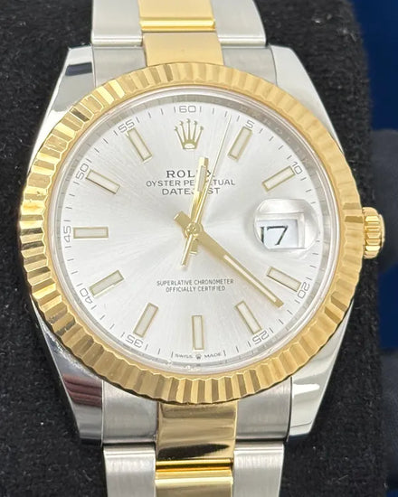 Rolex Datejust 41MM Silver Dial Two-Tone Oyster Bracelet (126333)