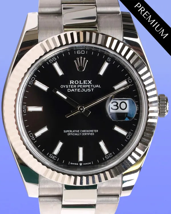 2025 Rolex Datejust 41MM Black Dial Oyster Bracelet (126334)