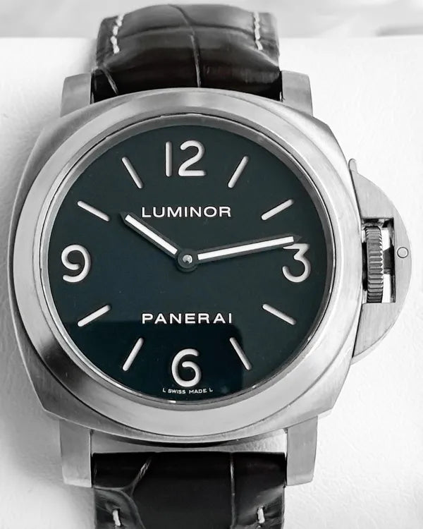 2006 Panerai Luminor Base 44MM Black Dial Leather Strap (PAM00176)