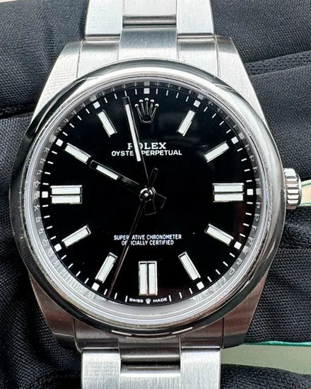 2023 Rolex Oyster Perpetual 41MM Black Dial Oyster Bracelet (124300)