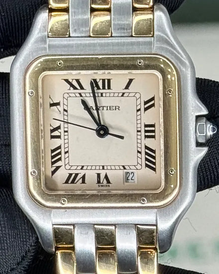 Cartier Panthère De Cartier 27MM Quartz White Dial Two-Tone Bracelet (83949)