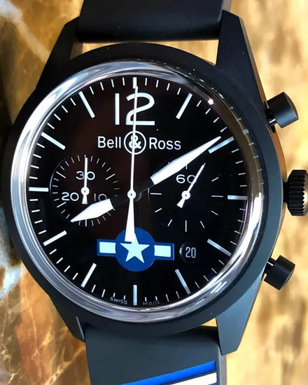 2021 Bell & Ross BR 126 "Insignia" L.E. 41MM Black Dial Rubber Strap (BR126-94-SC)