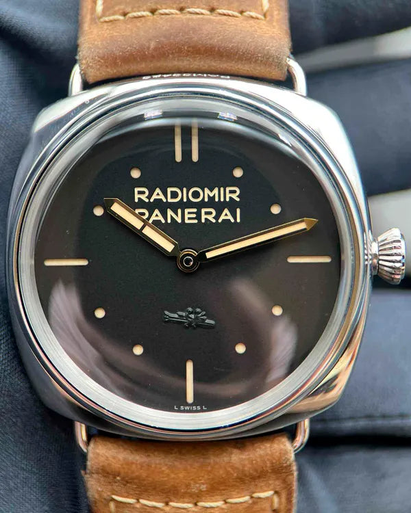 2013 Panerai Radiomir 3 Days S.L.C. 47MM Black Dial Leather Strap (PAM00425)