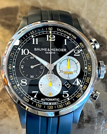 2019 Baume & Mercier Capeland "Shelby Cobra" L.E. 43MM Black Dial Rubber Strap (MOA10281)