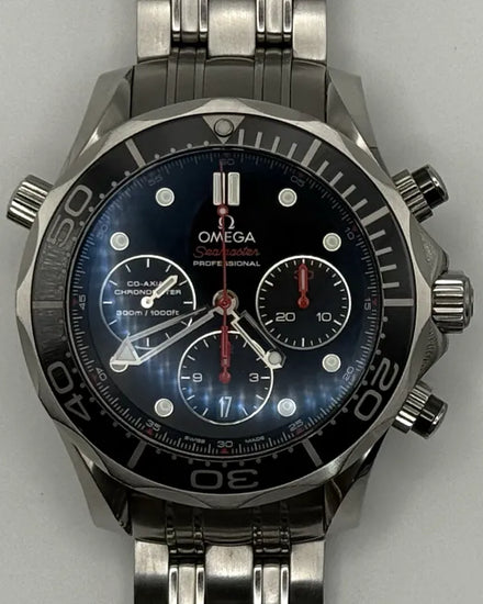 Omega Seamaster Diver 300M Chronograph 44MM Black Dial Steel Bracelet (212.30.44.50.01.001)