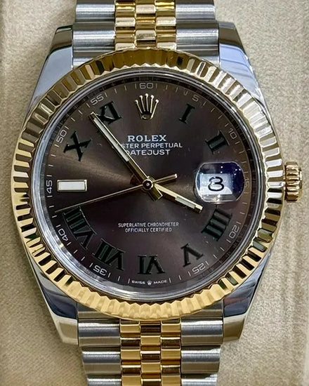 2020 Rolex Datejust "Wimbledon" 41MM Slate Dial Two-Tone Jubilee Bracelet (126333)