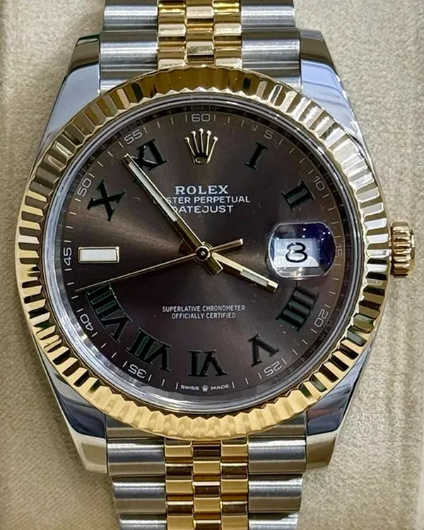 2020 Rolex Datejust "Wimbledon" 41MM Slate Dial Two-Tone Jubilee Bracelet (126333)
