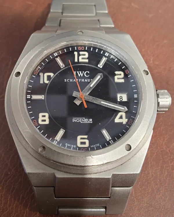IWC Schaffhausen Ingenieur AMG 42.5MM Black Dial Titanium Bracelet (IW322703)