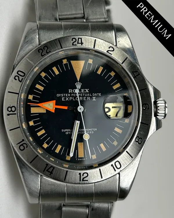 Rolex Explorer II "Steve McQueen" 40MM Black Dial Oyster Bracelet (1655)