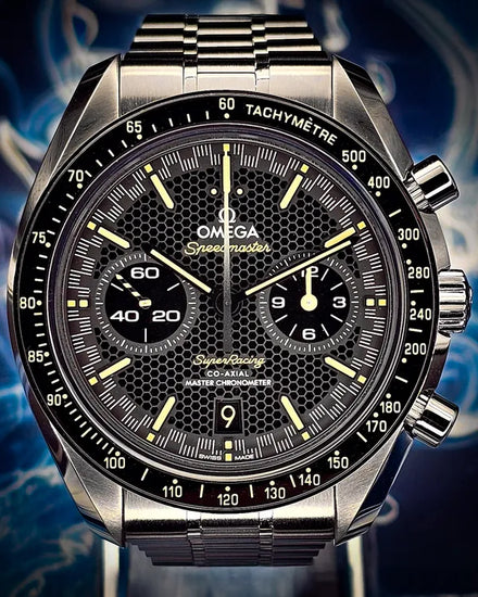 2023 Omega Speedmaster Super Racing 44.25MM Black Dial Steel Bracelet (329.30.44.51.01.003)