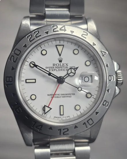 Rolex Explorer II "Polar" 40MM White Dial Oyster Bracelet (16570)