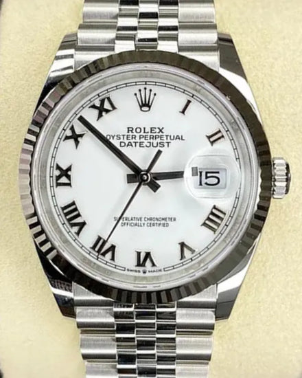2025 Rolex Datejust 36MM White Dial Jubilee Bracelet (126234)
