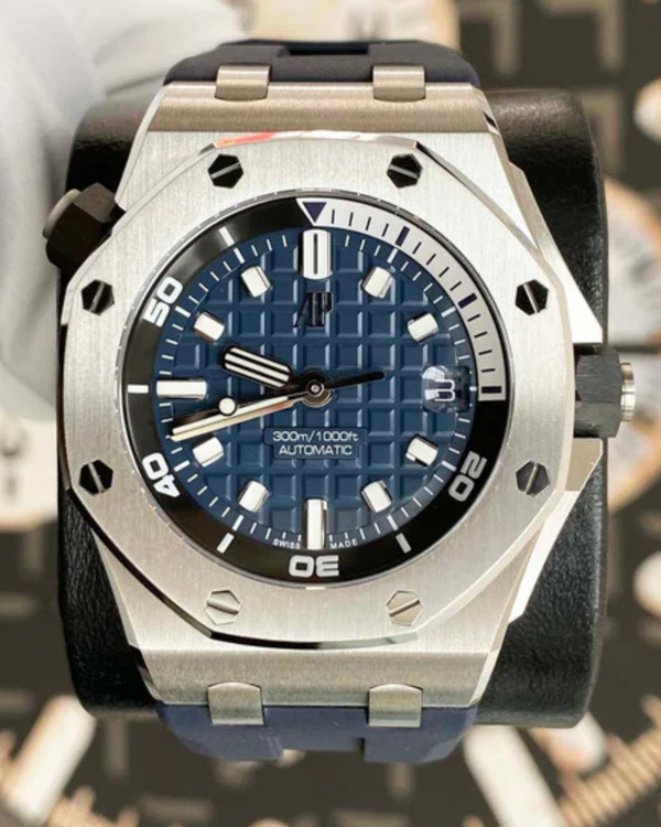 2021 Audemars Piguet Royal Oak Offshore Diver 42MM Blue Dial Rubber Strap (15720ST.OO.A027CA.01)
