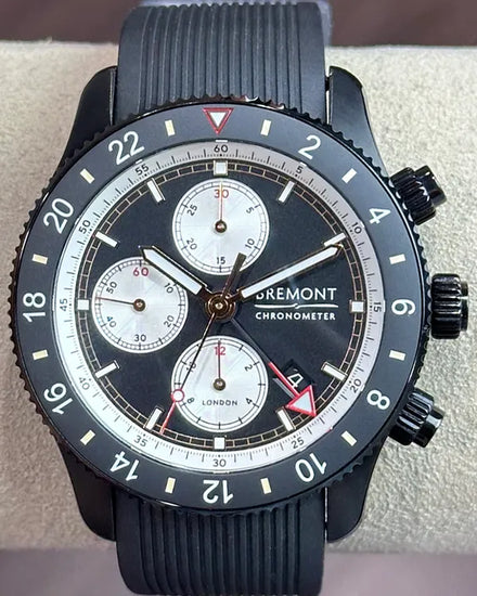 2024 Bremont Supermarine Chrono JET 43MM Black Dial Rubber Strap (SMARINECHRONO-JET-R-S)