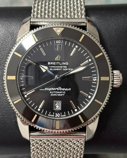 Breitling Superocean Heritage II S.E. 46MM Black Dial Steel Bracelet (AB2020)