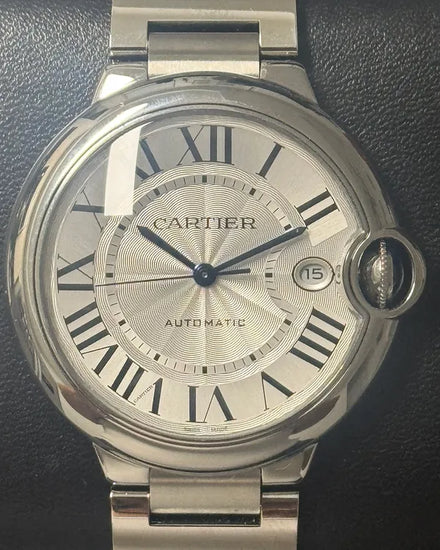 Cartier Ballon Bleu 40MM Silver Dial Steel Bracelet (WSBB0040)