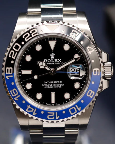 2021 Rolex GMT-Master II "Batman" 40MM Black Dial Oyster Bracelet (126710BLNR)