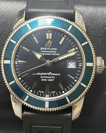 Breitling Superocean Heritage 42MM Black Dial Steel Bracelet (A17321)