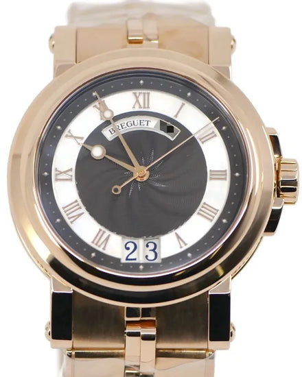 Breguet Marine Big Date 39MM Grey Dial Rose Gold Bracelet (5817BR)
