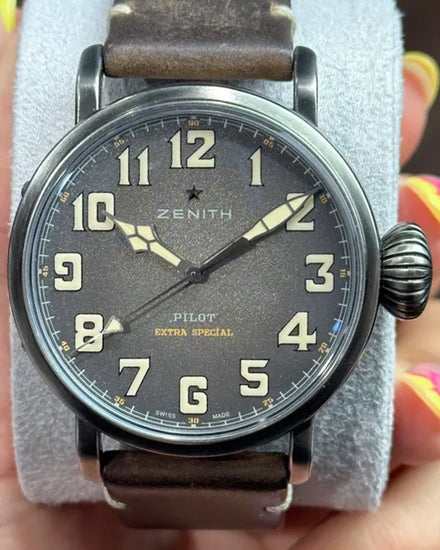 2022 Zenith Pilot Type 20 Extra Special 45MM Grey Dial Leather Strap (11.2430.679/21.C801)