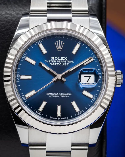 2022 Rolex Datejust 41MM Blue Dial Oyster Bracelet (126334)
