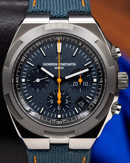 2022 Vacheron Constantin Overseas Chronograph "Everest" L.E. 42.5MM Blue Dial Textile Strap (5510V/000T-C923)