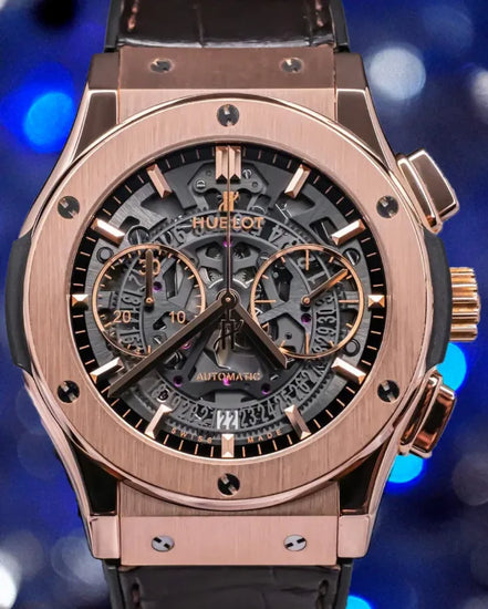 Hublot Classic Fusion Aerofusion 45MM Skeleton Dial Rubber Strap (525.OX.0180.LR)