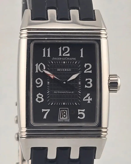 2006 Jaeger-LeCoultre Reverso Gran Sport 27MM Black Dial Rubber Strap (290.8.60)