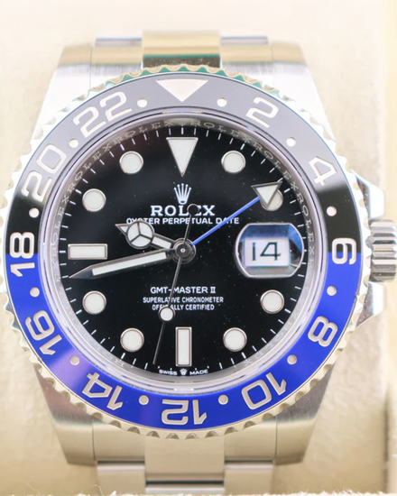 2023 Rolex GMT-Master II "Batman" 40MM Black Dial Oyster Bracelet (126710BLNR)