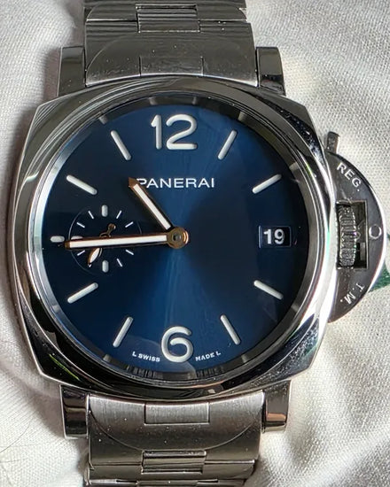 2022 Panerai Luminor Due 38MM Blue Dial Steel Bracelet (PAM01123)