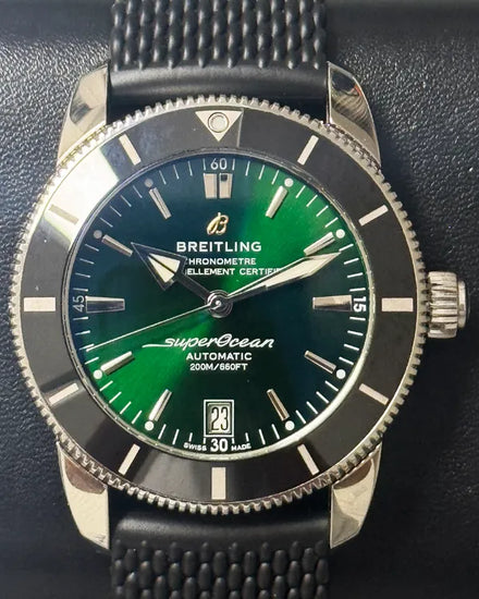 2022 Breitling Superocean Heritage II B20 S.E. 42MM Green Dial Rubber Strap (AB2010121L1S1)