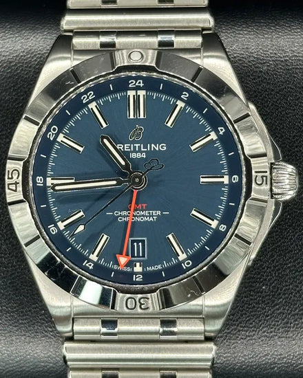 2023 Breitling Chronomat GMT 40MM Blue Dial Steel Bracelet (A32398)