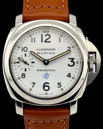 No Reserve - 2022 Panerai Luminor Marina 44MM White Dial Leather Strap (PAM00660)