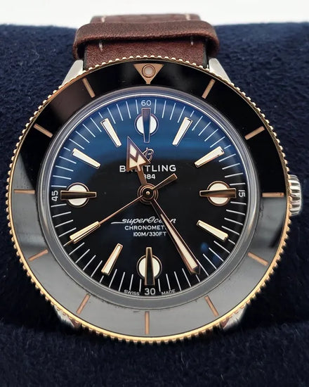 Breitling Superocean Heritage '57 42MM Black Dial Leather Strap (U10370)