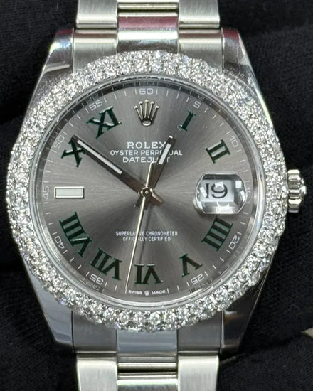 2023 Rolex Datejust "Wimbledon" 41MM Slate Dial Oyster Bracelet (126300)
