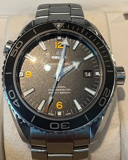 2012 Omega Seamaster Planet Ocean 600M 45.5MM Black Dial Steel Bracelet (232.30.46.21.01.003)