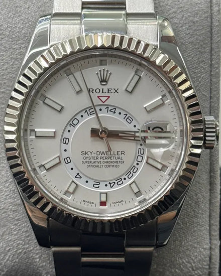 Rolex Sky-Dweller 42MM White Dial Oyster Bracelet (326934)