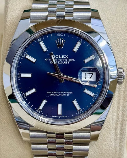 2025 Rolex Datejust 41MM Blue Dial Jubilee Bracelet (126300)