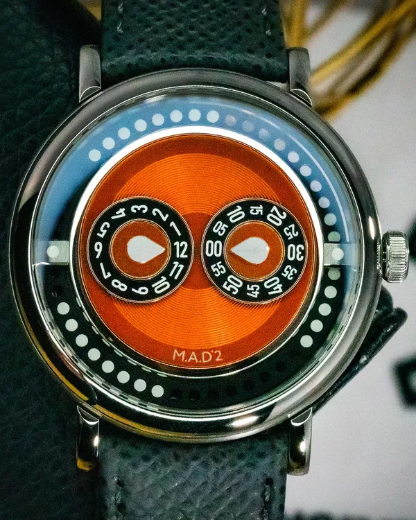 2025 MB&F MAD Edition 2 42MM Orange Dial Leather Strap (M.A.D 2)