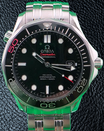 Omega Seamaster Diver 300M "James Bond 50th Anniversary" L.E. 41MM Black Dial Steel Bracelet (212.30.41.20.01.005)
