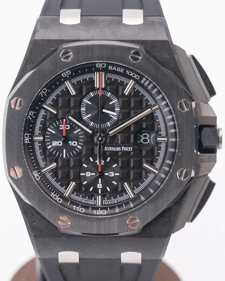 Audemars Piguet Royal Oak Offshore 44MM Black Dial Rubber Strap (26400AU)