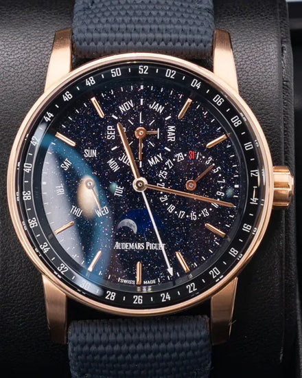 Audemars Piguet Code 11.59 Perpetual Calendar 41MM Blue Dial Textile Strap (26394OR.OO.D027KB.01)