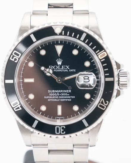 Rolex Submariner Date 40MM Black Dial Oyster Bracelet (16610)